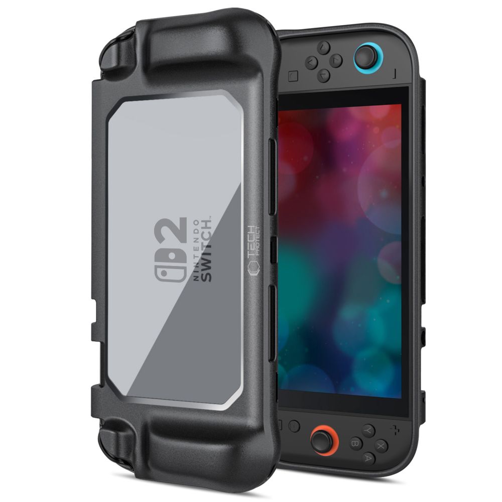 Tech-Protect MagMat dėklas Nintendo Switch 2 - juodas ir permatomas