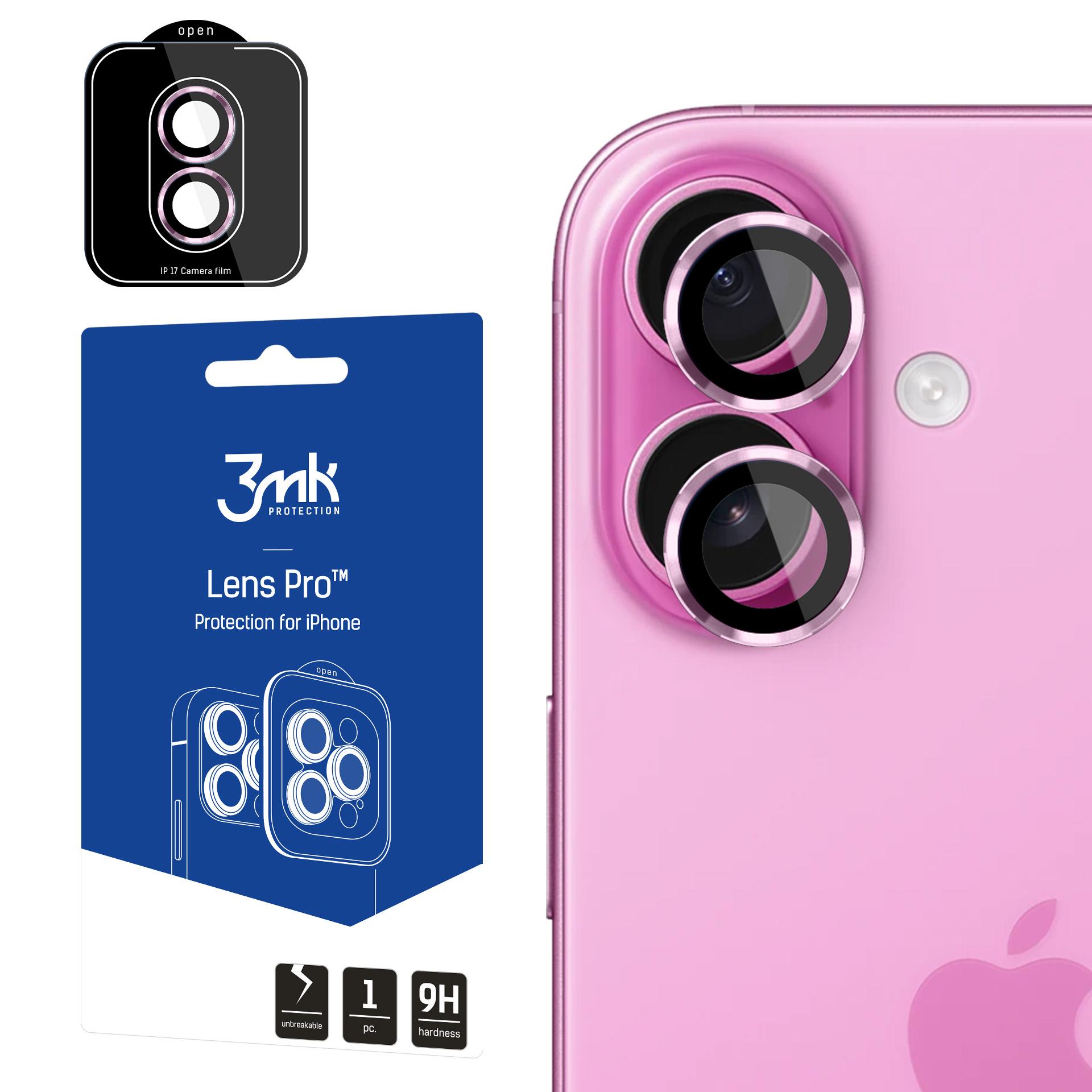 3mk Lens Protection Pro apsauginis stiklas iPhone 17 - violetinė