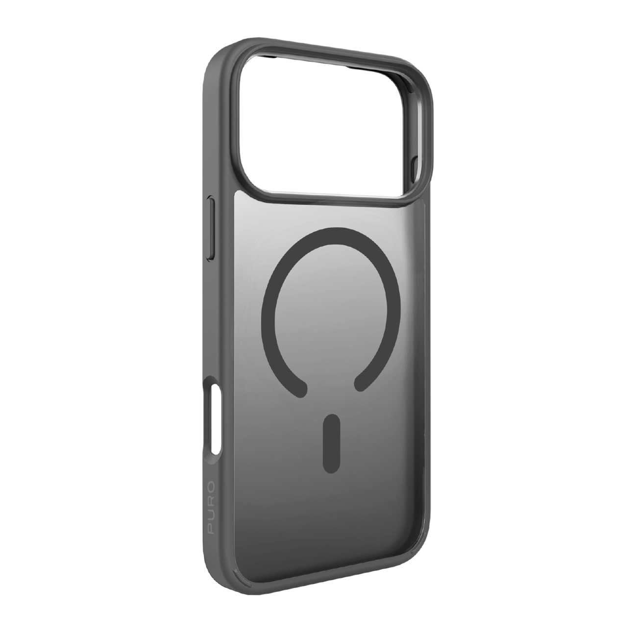 Puro Gradient TPU dėklas suderinamas su MagSafe iPhone 17 Pro Max - pilkas