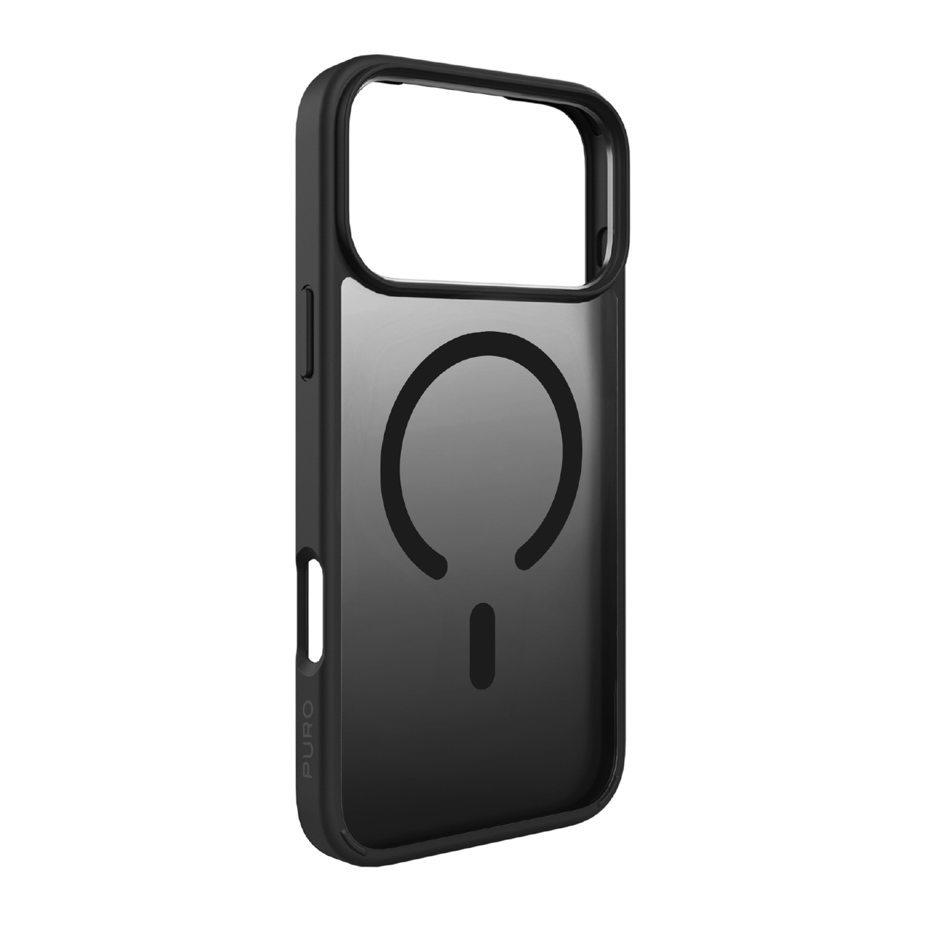 Puro Gradient TPU dėklas suderinamas su MagSafe iPhone 17 Pro - juodas