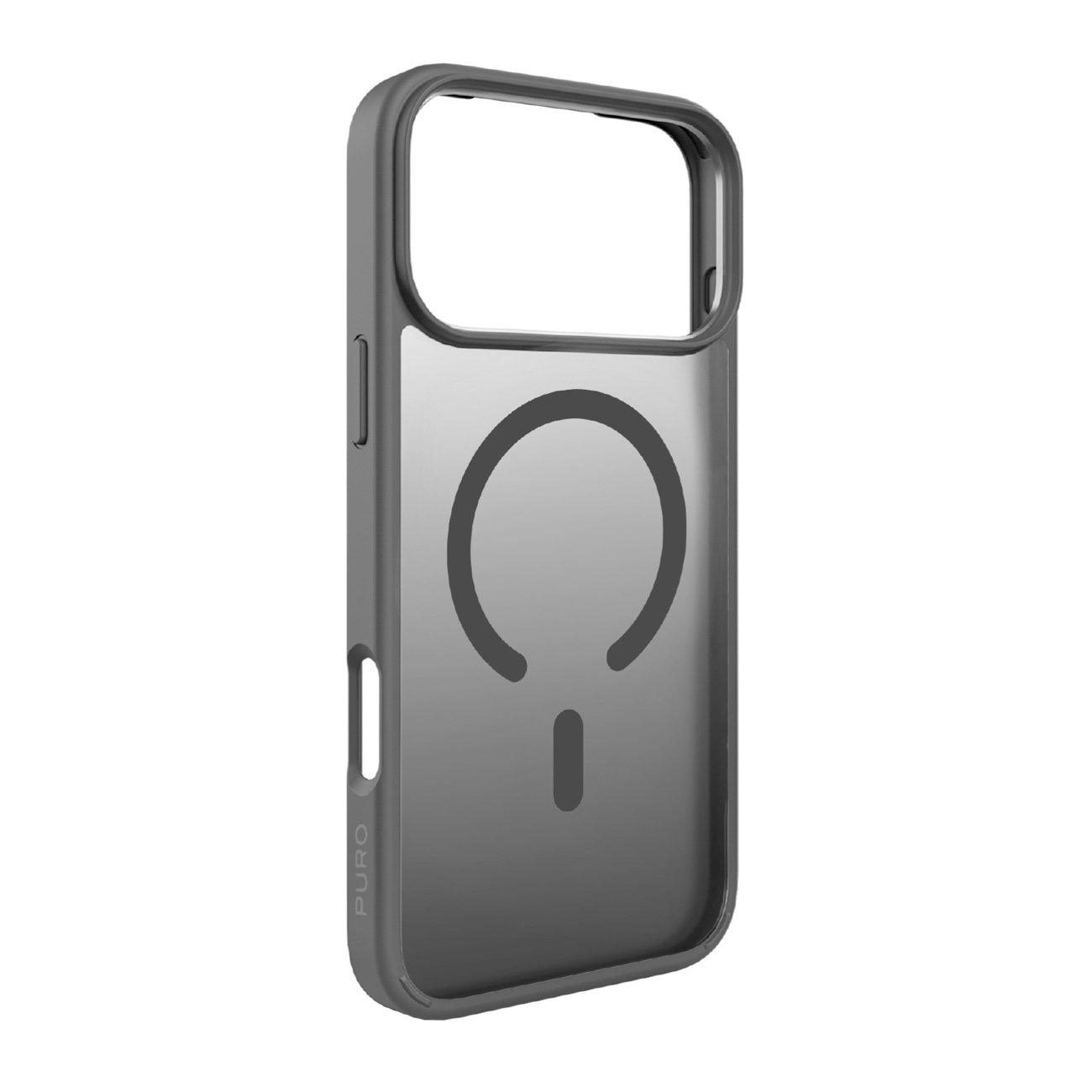 Puro Gradient TPU dėklas suderinamas su MagSafe iPhone 17 Pro - pilkas