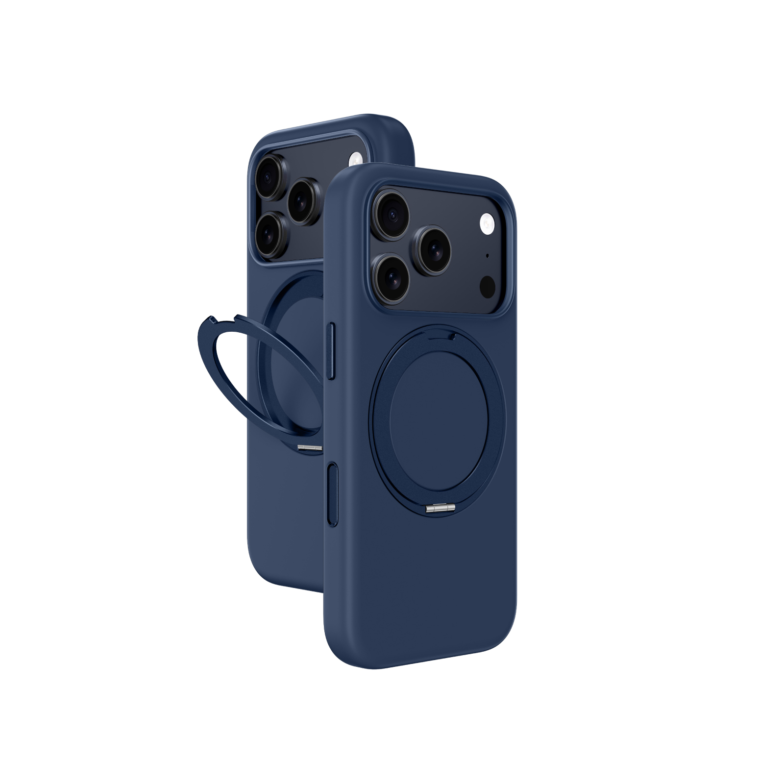 AmazingThing Cloudie dėklas telefonui iPhone 17 Pro Max su stovu – mėlynas