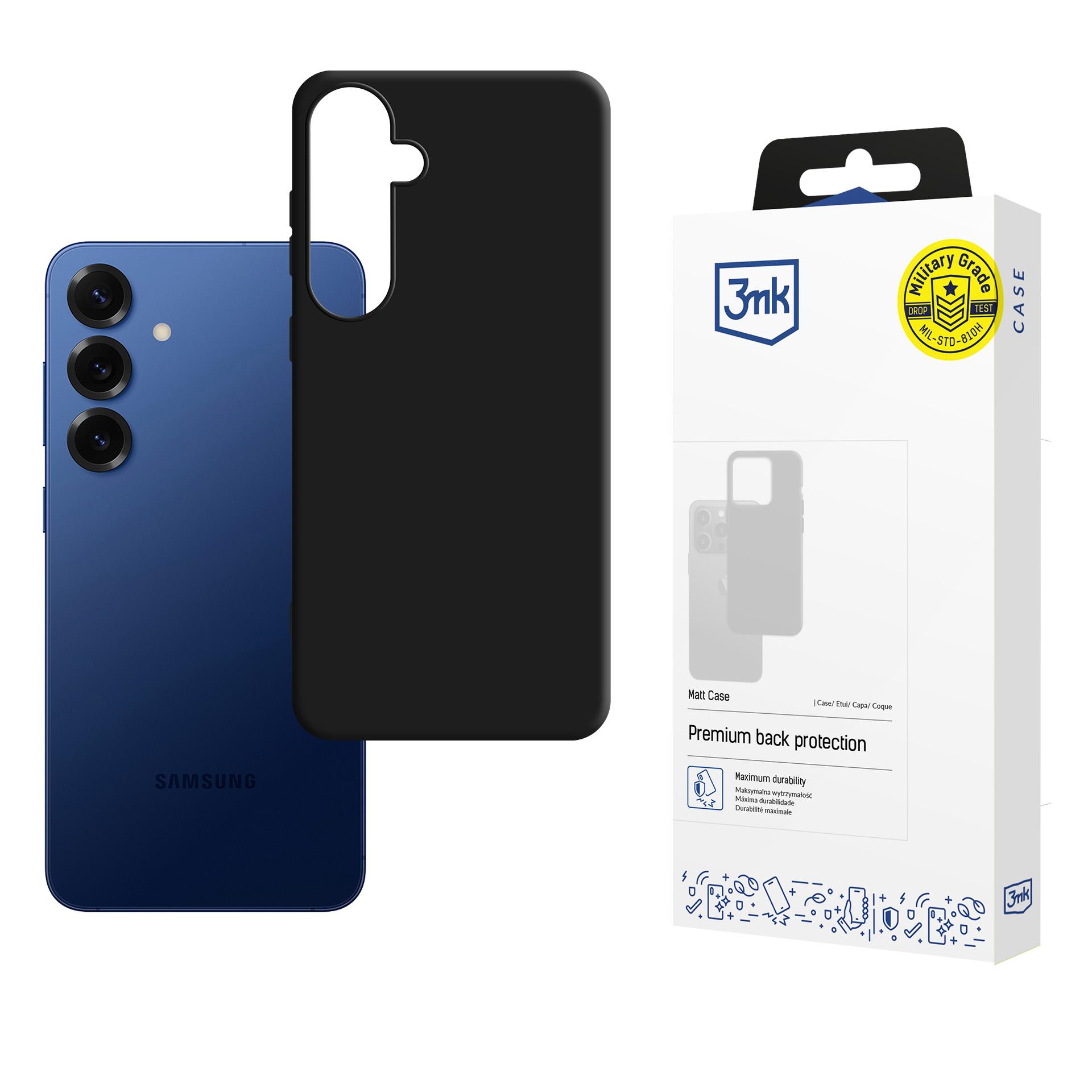 Dėklas 3mk Matt Case Samsung S731 S25 FE juodas