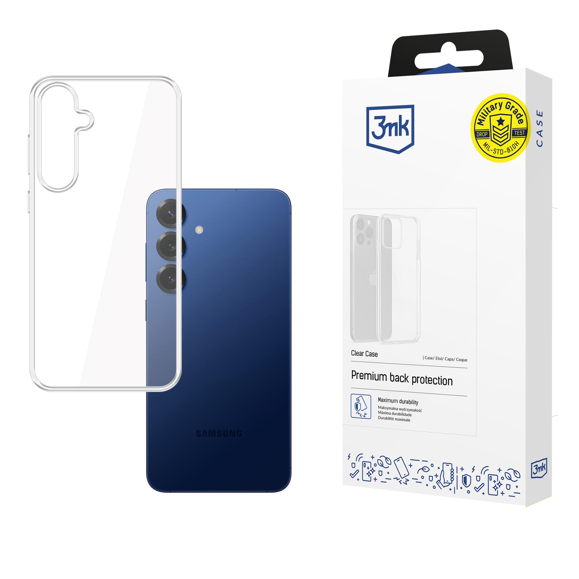 Dėklas 3mk Clear Case 1,2mm Samsung S731 S25 FE