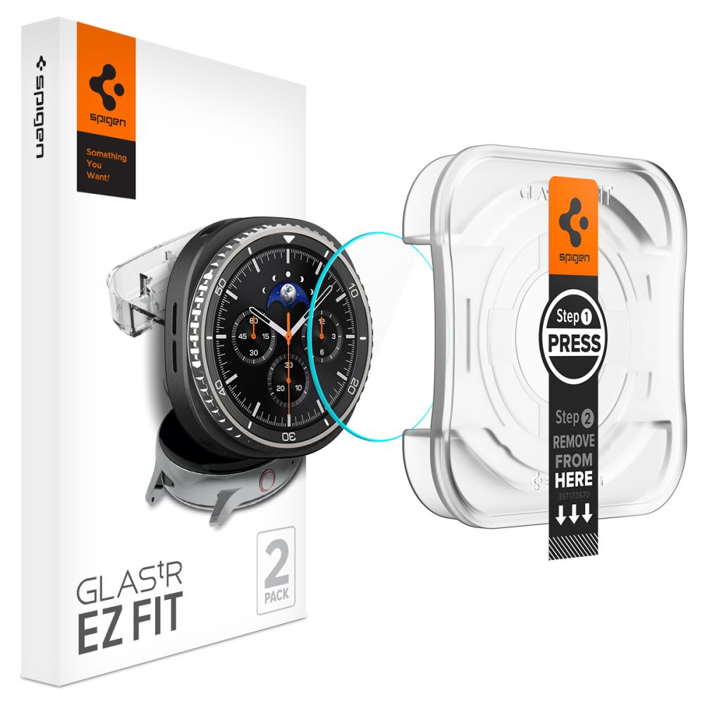 Spigen Glas.TR ”Ez-Fit” grūdintas stiklas Samsung Galaxy Watch 8 46mm - skaidrus
