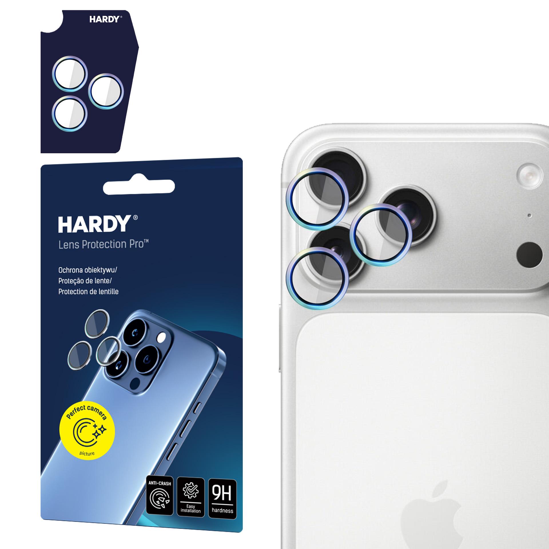 3mk HARDY Lęšio apsauga Pro stiklas skirtas iPhone 17 Pro / 17 Pro Max - įvairiaspalnis