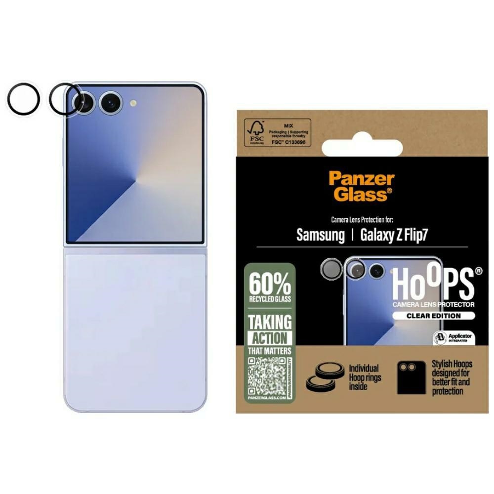 PanzerGlass Hoops grūdinto stiklo objektyvo dangtelis Samsung Galaxy Z Flip7