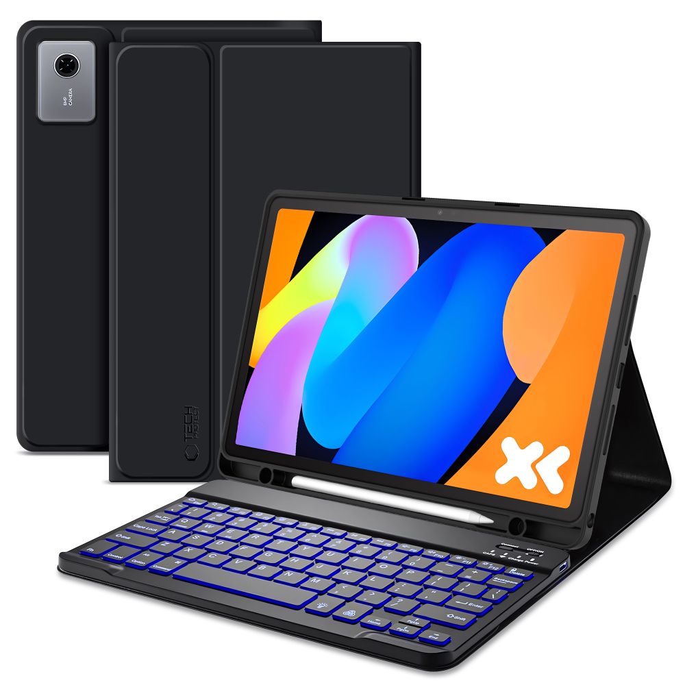 Tech-Protect SC Pen + Klaviatūros dėklas Lenovo Idea Tab 11.0 TB-336 - juodas