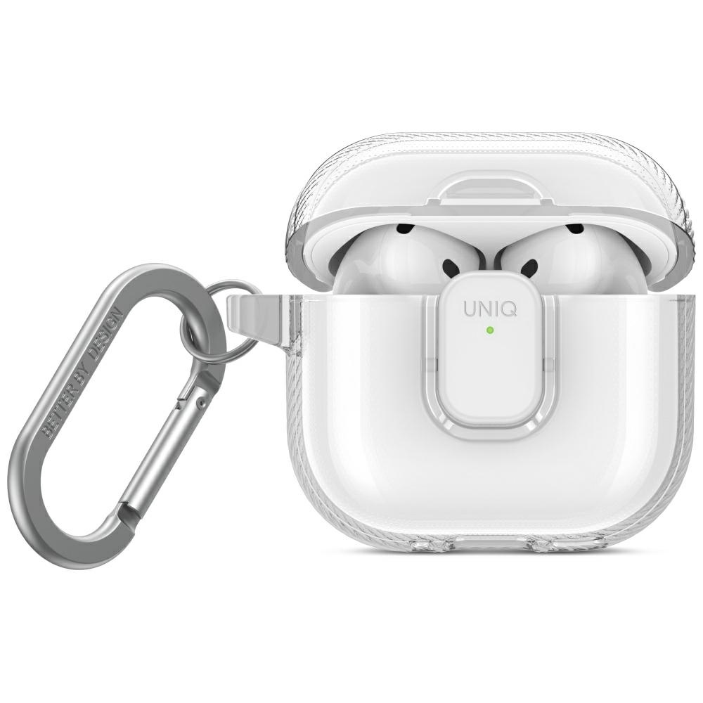 Uniq Glase Pro dėklas AirPods 4 - skaidrus