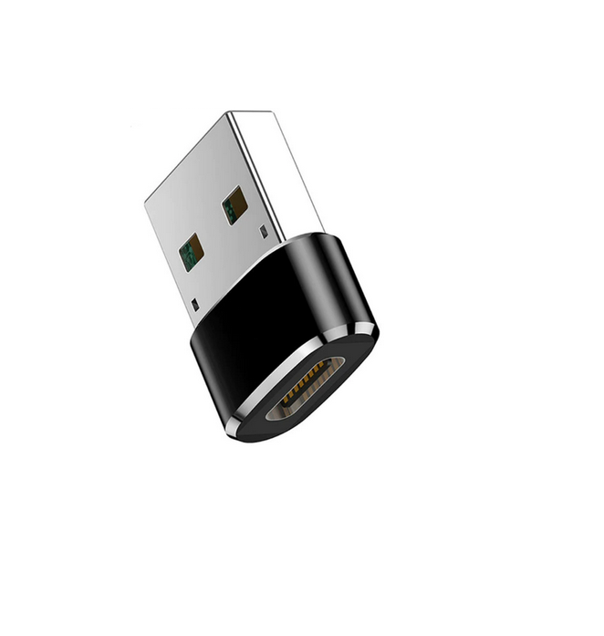 Adapteris USB-C - USB juodas bulk