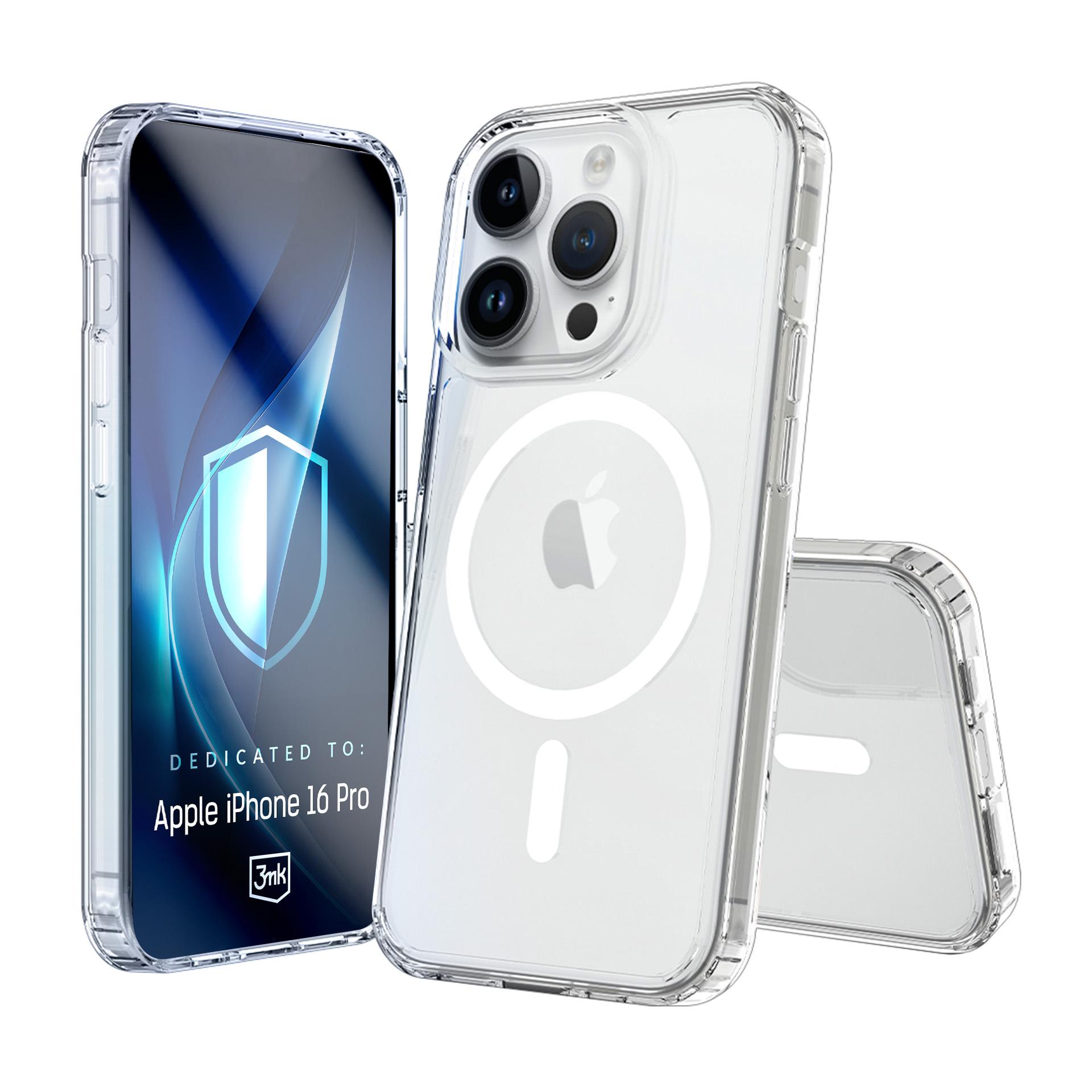 3mk Armor MagCase Dėklas telefonui iPhone 16 Pro - Skaidrus