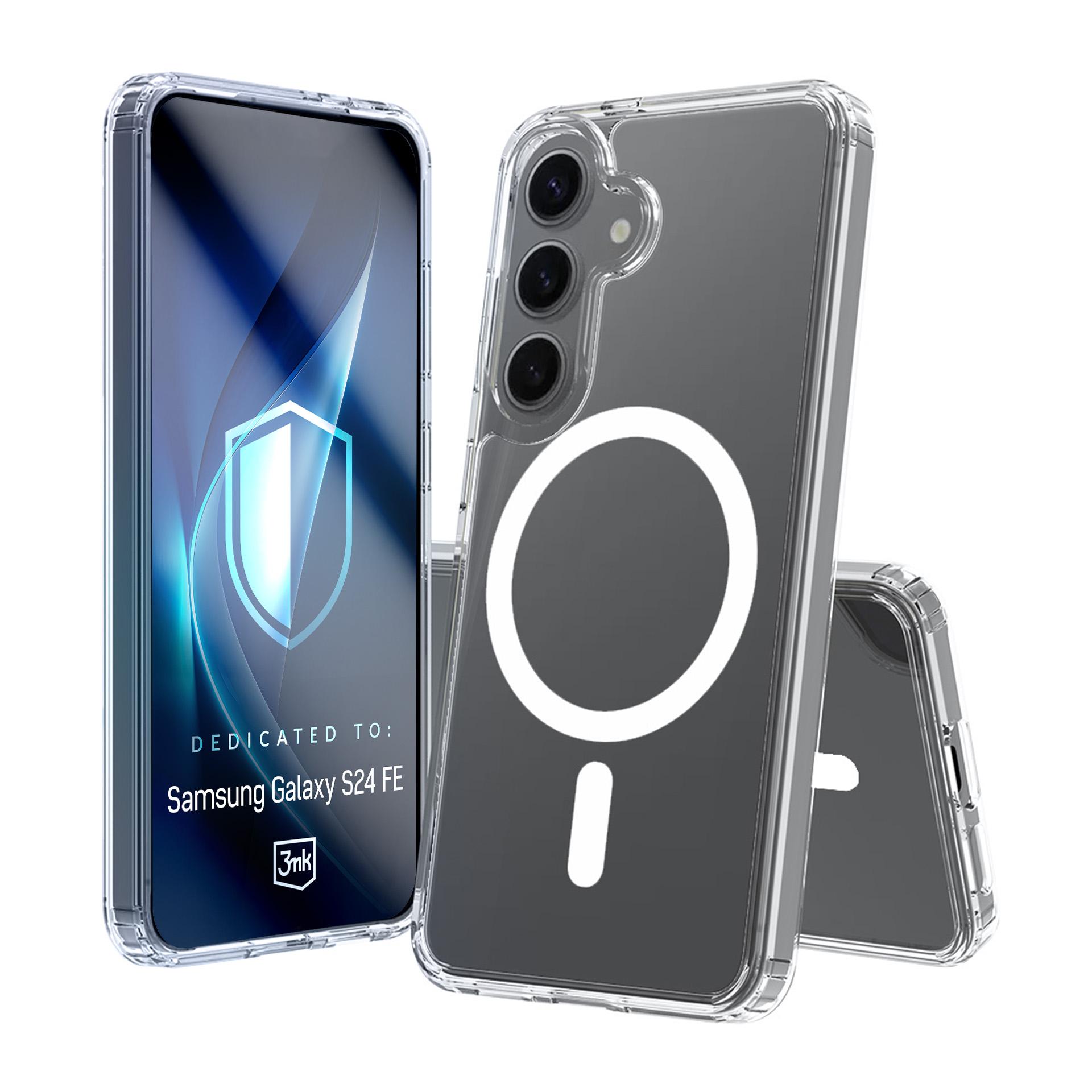 3mk Apsauginis MagCase skirtas Samsung Galaxy S24 FE - skaidrus