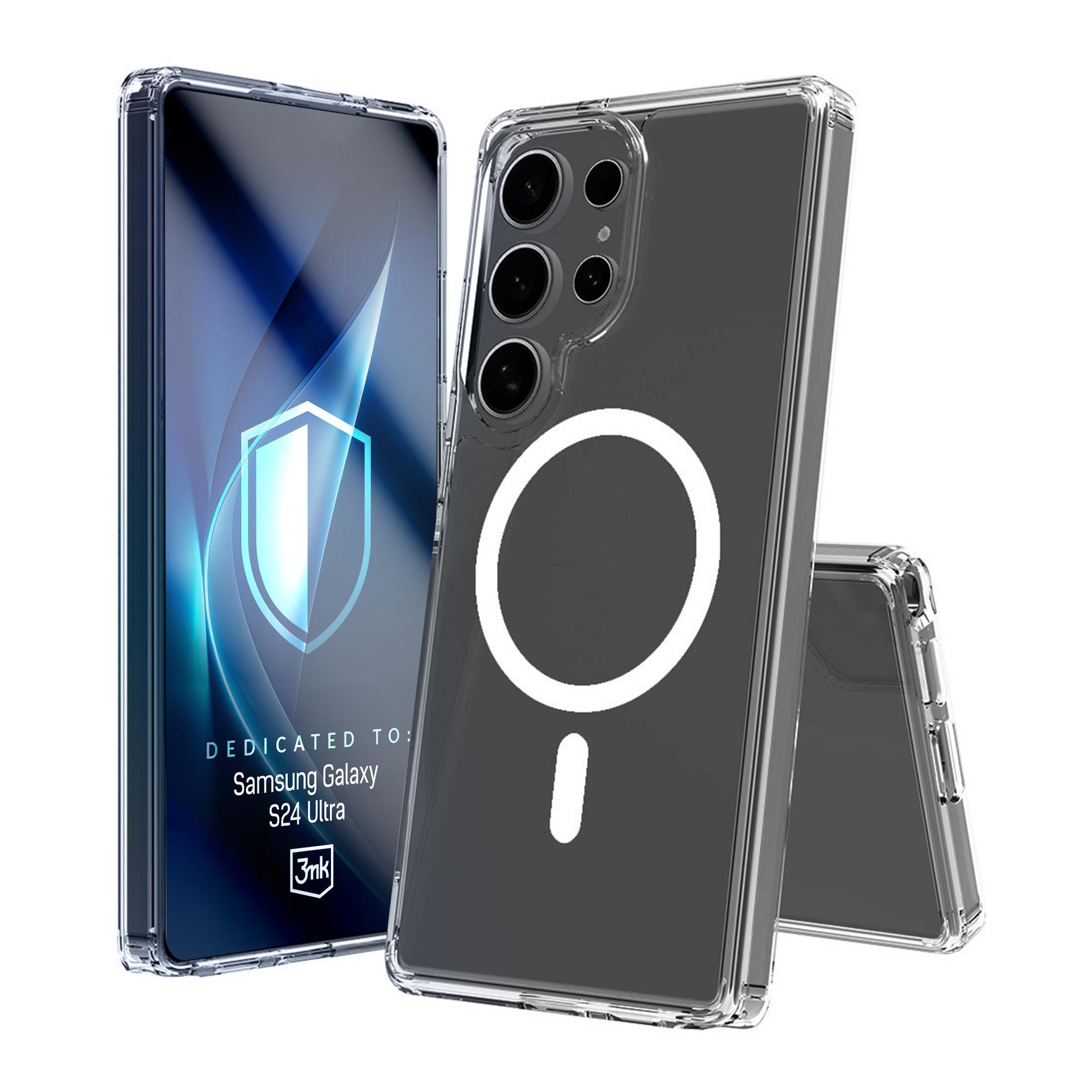 3mk Apsauginis MagCase skirtas Samsung Galaxy S24 Ultra - skaidrus