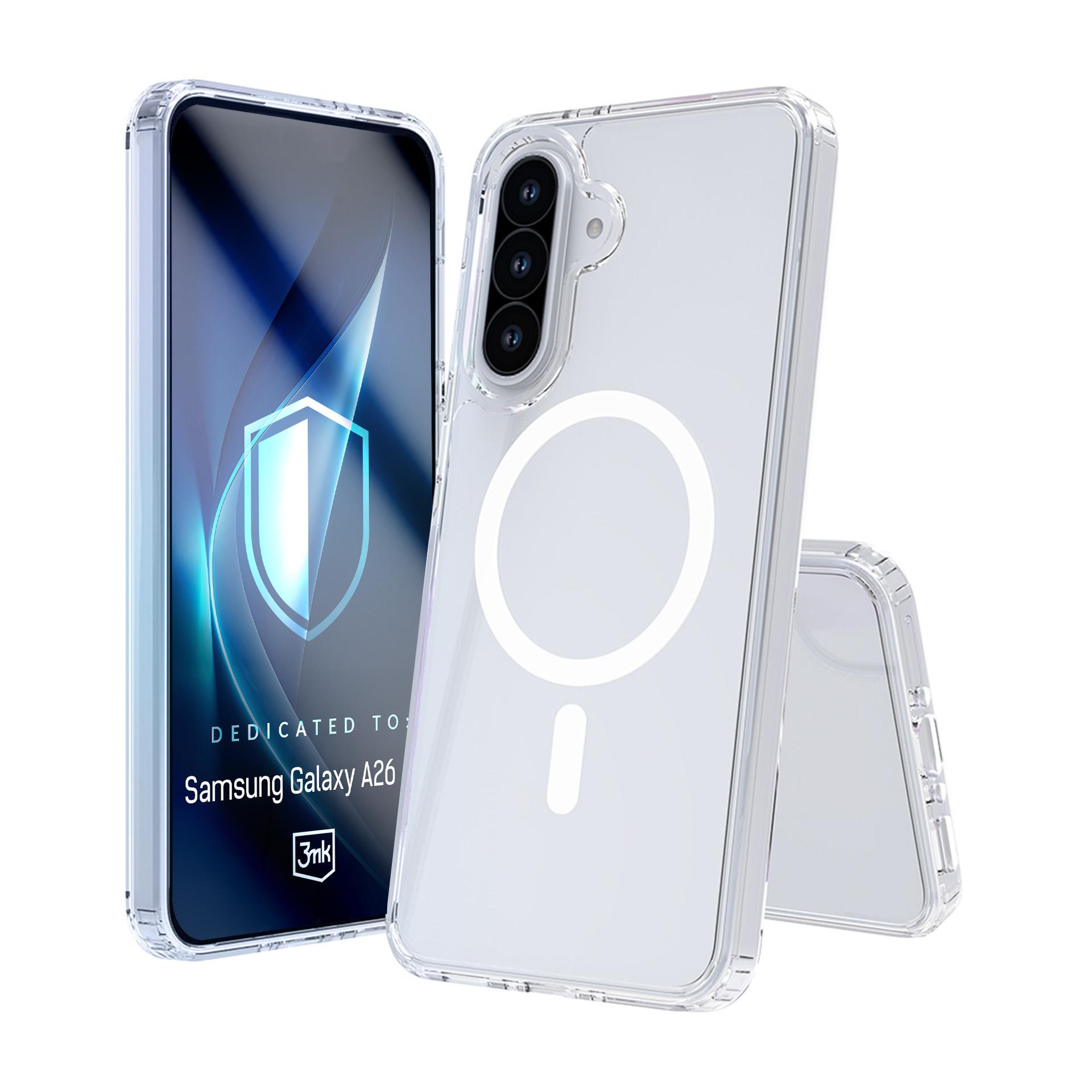 3mk Armor Magnetinis dėklas Samsung Galaxy A26 5G telefonui - permatomas