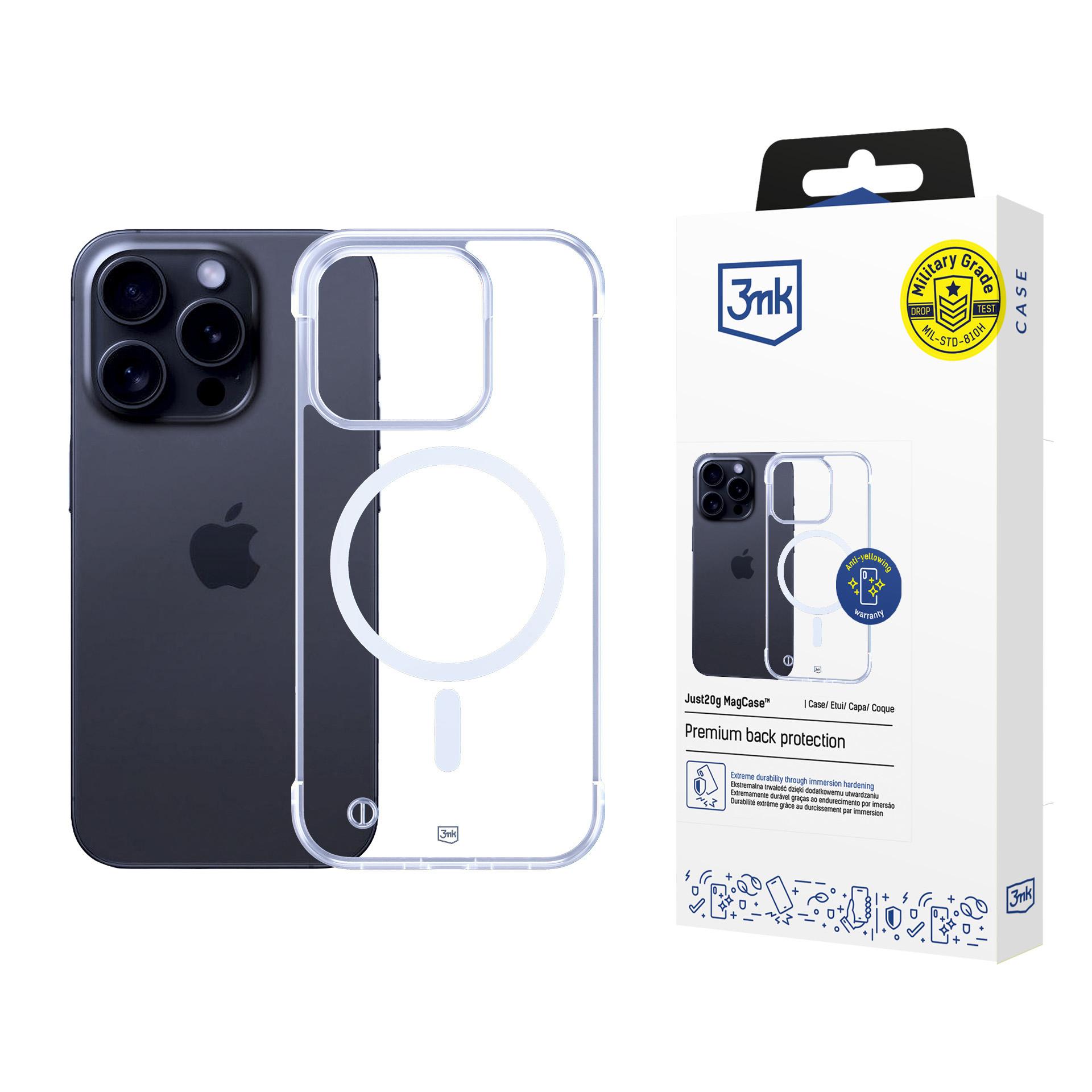 3mk Just20g MagCase iPhone 16 Pro - permatomas