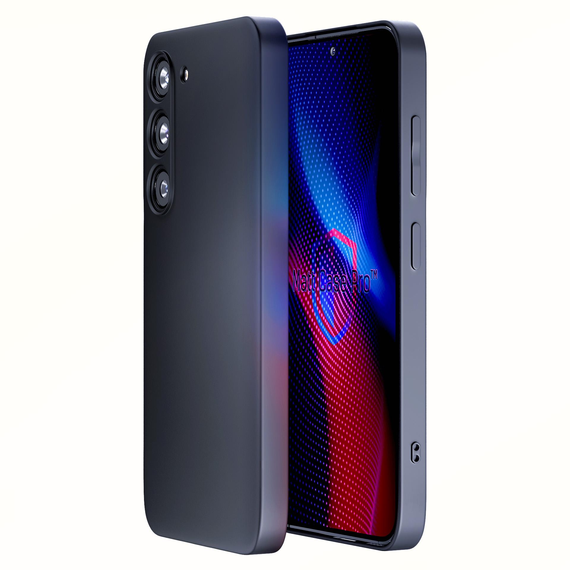 3mk Matinis dėklas telefonui Pro Samsung Galaxy S23 5G - matinės juodos spalvos