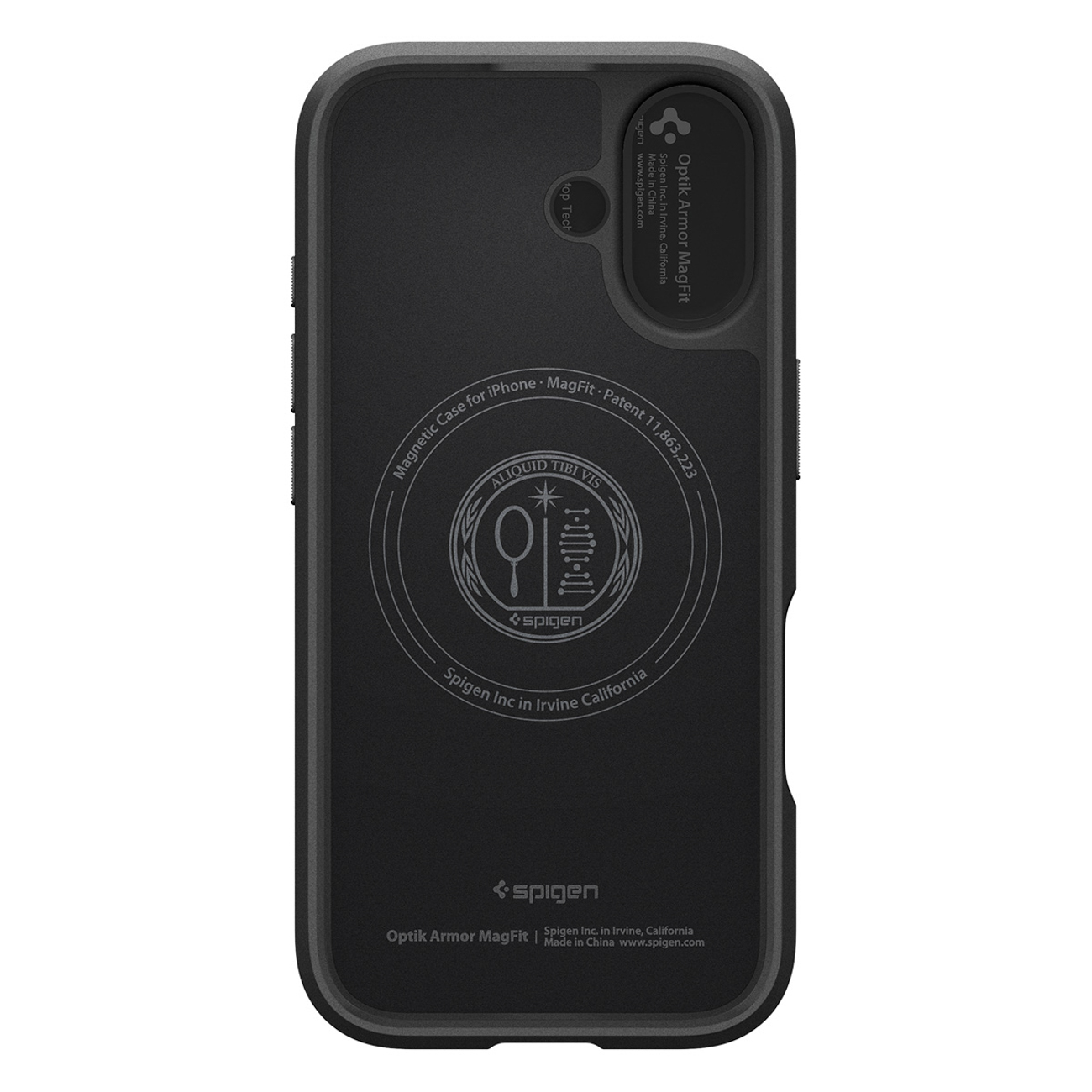 Spigen Optik Armor Magnetinis dėklas telefonui iPhone 17 - juodas