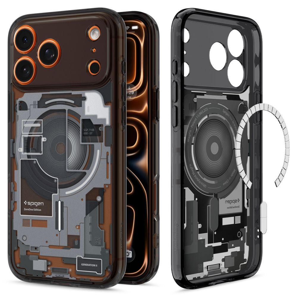 Spigen Ultra Hybrid Magnetinis dėklas telefonui iPhone 17 Pro Max Neo One - juodas
