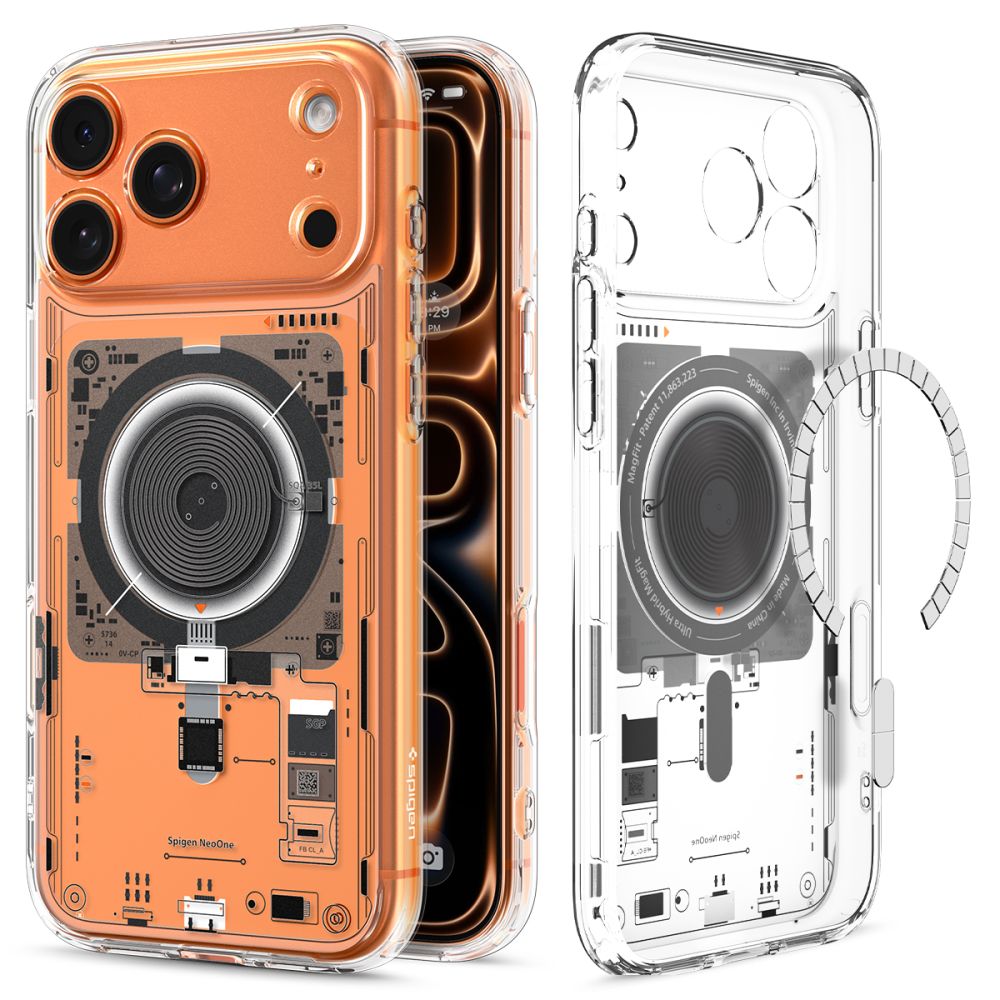 Spigen Ultra Hybrid Magnetinis dėklas telefonui iPhone 17 Pro Neo One - skaidrus