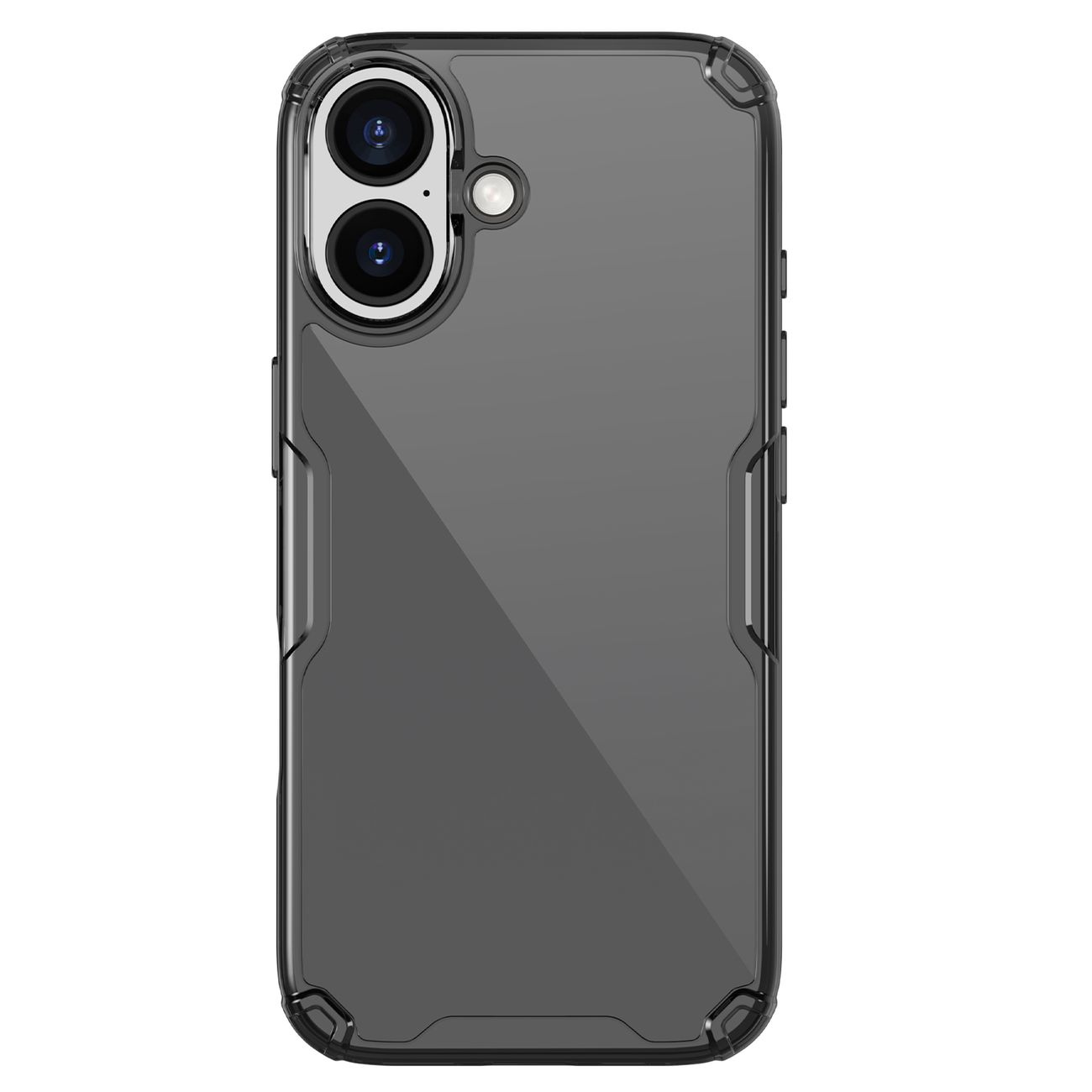 Nillkin Nature TPU Pro dėklas telefonui iPhone 17 - Pusiau permatomas juodas