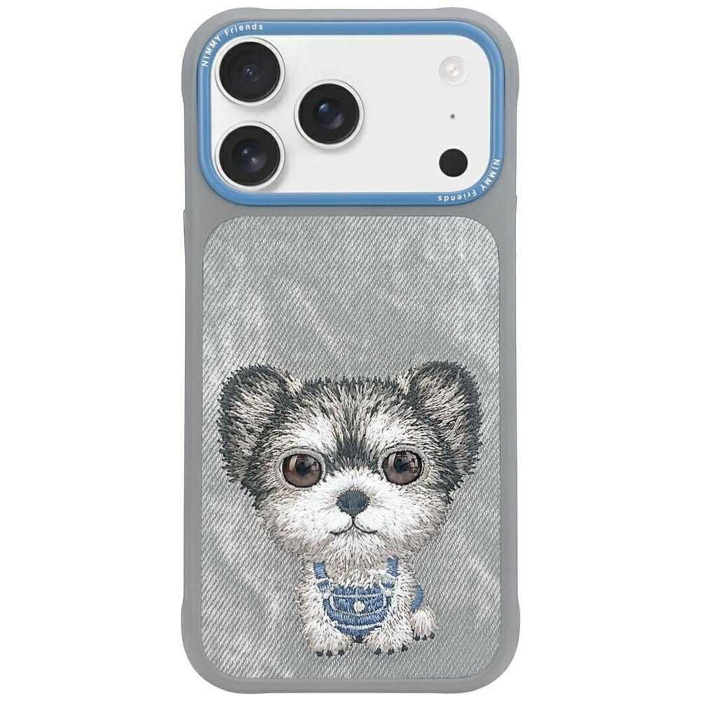 Nimmy Big Eyed Pet 2.0 Šuns dėklas telefonui iPhone 17 Pro Max - pilka