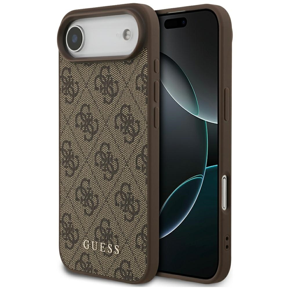 Guess 4G Klasikinis Dėklas telefonui iPhone 17 Air - rudas