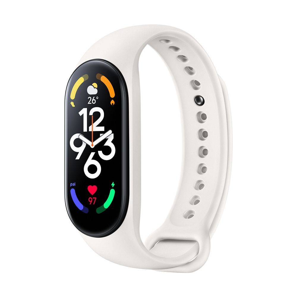 Silikoninis dirželis Xiaomi Mi Band 5 / 6 / 7 smėlinas (11)