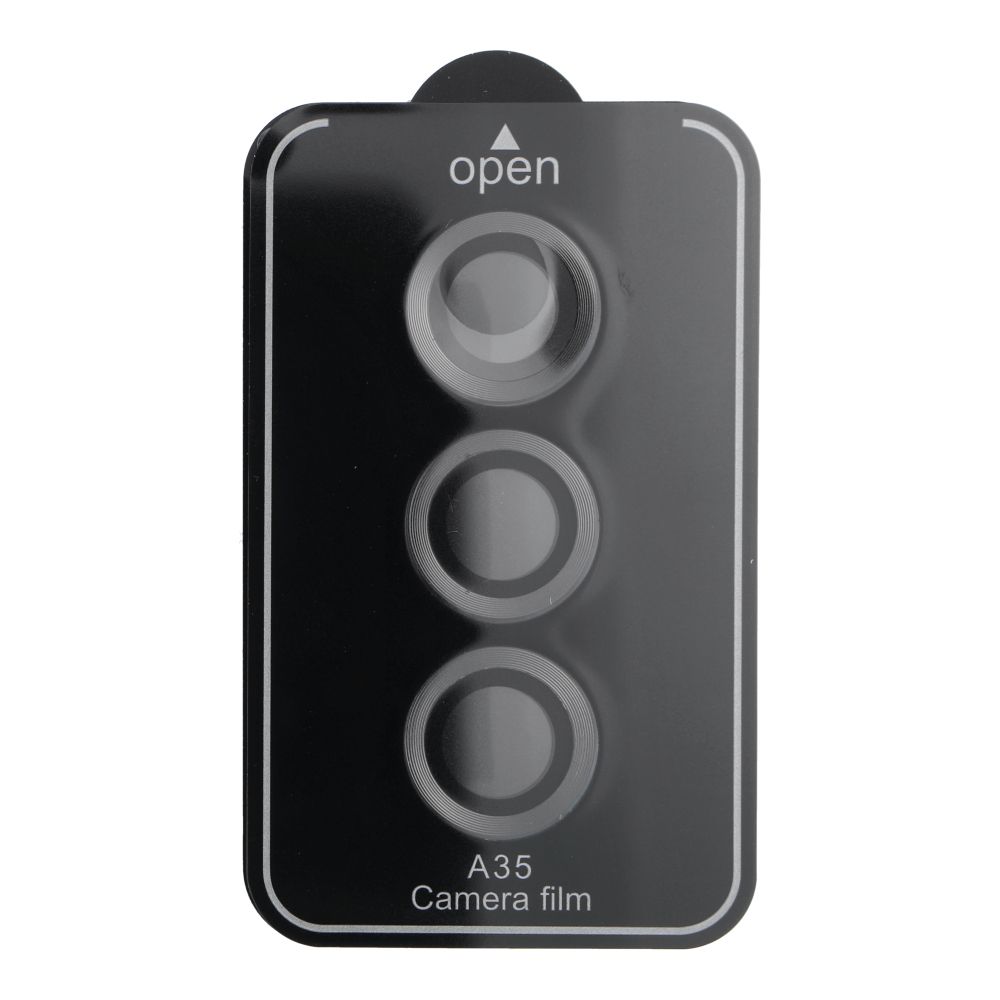 Kameros apsauga 9H, skirta SAMSUNG A35, juoda