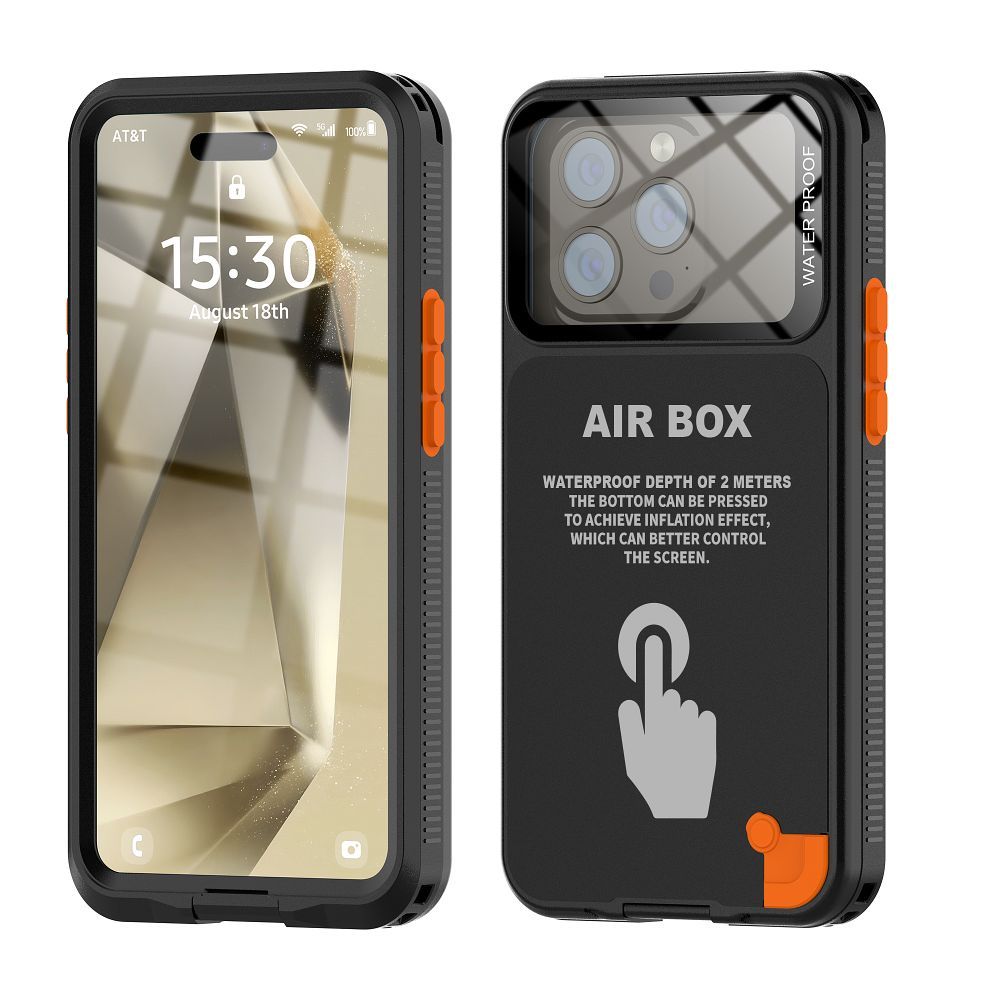 Atsparus vandeniui dėklas SHELLBOX AIRBOX 6.1 universalus juodas