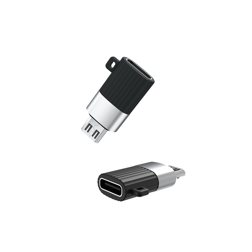 XO adapteris NB149-C USB-C - microUSB juodas