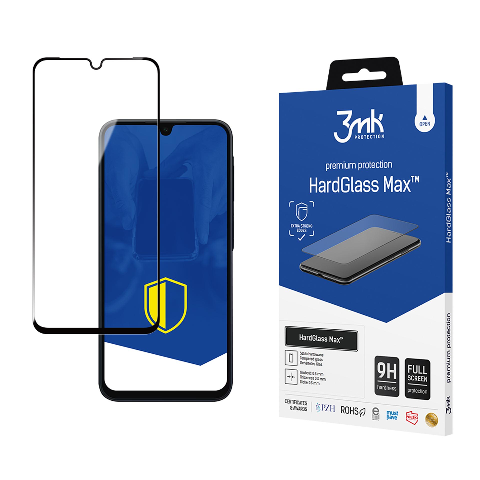 3mk Hardglass Max grūdintas stiklas Samsung Galaxy A16 4G / 5G / A17 4G / 5G