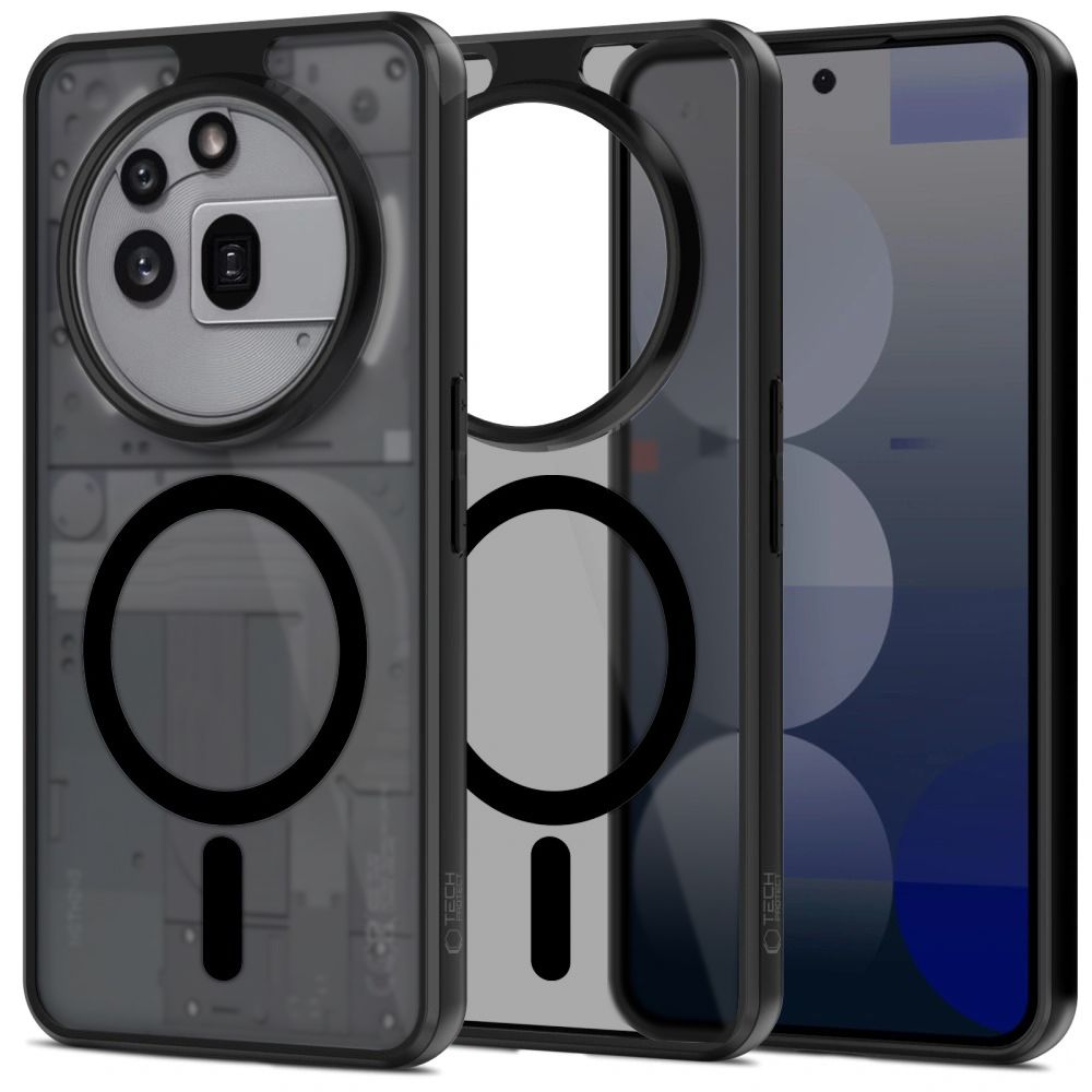 Tech-Protect MagMat MagSafe dėklas Nothing Phone 3A Pro - matinės juodos spalvos