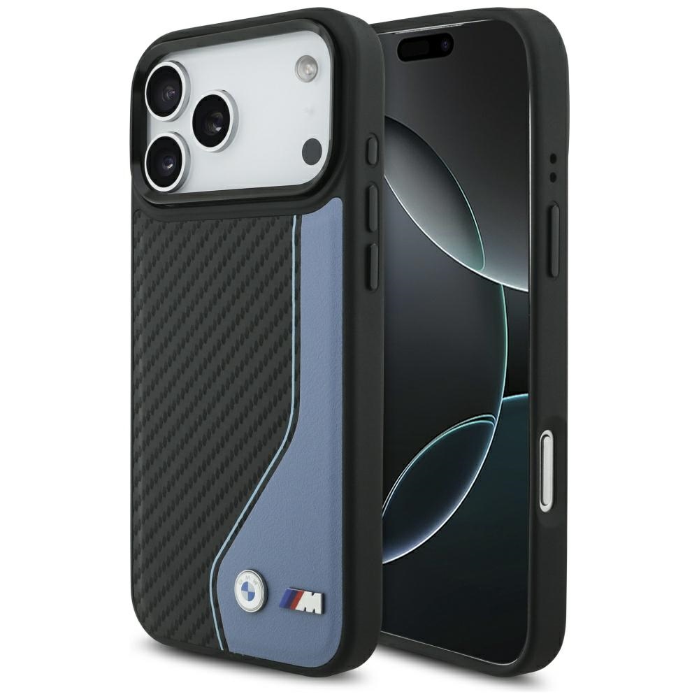 BMW M Carbon Logo Magnetinis dėklas telefonui iPhone 17 Pro Max - mėlynas