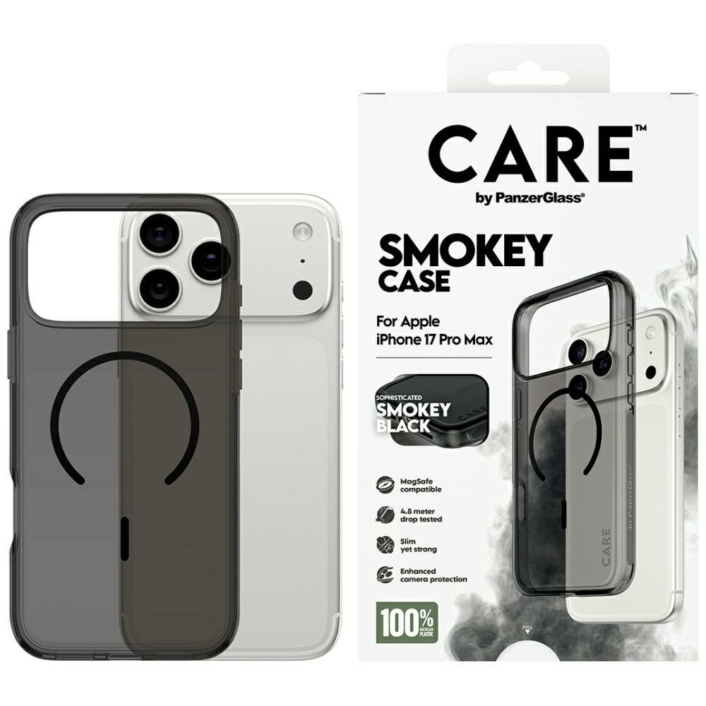 CARE by PanzerGlass Flagship Urban Explorer dėklas su juodu MagSafe iPhone 17 Pro Max - juodas
