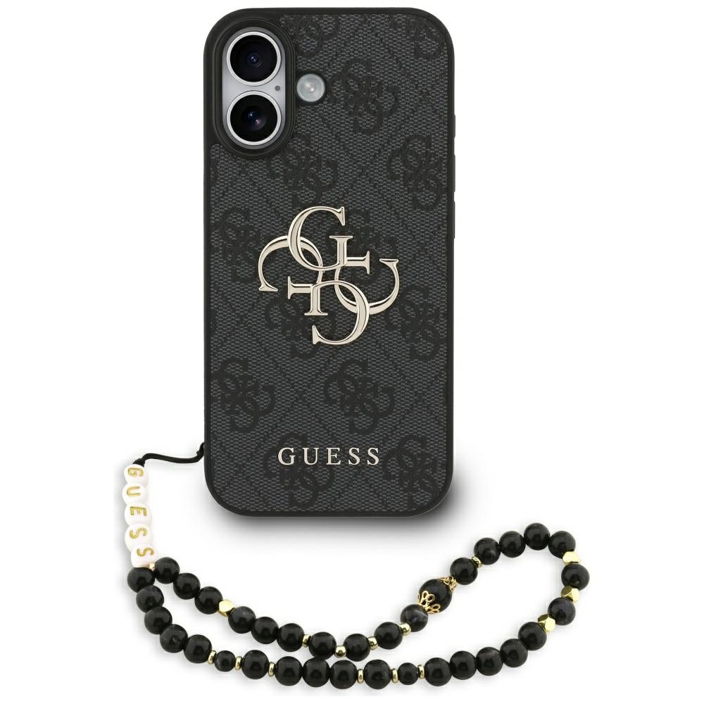 Guess 4G Strap 4G Classic Logo dėklas telefonui iPhone 17 - juoda