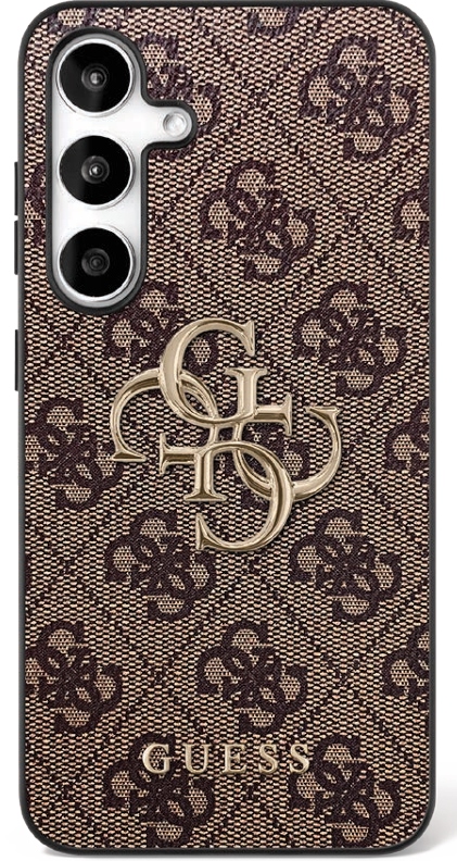 Guess Big 4G Classic Logo dėklas telefonui Samsung Galaxy S25 FE - rudas