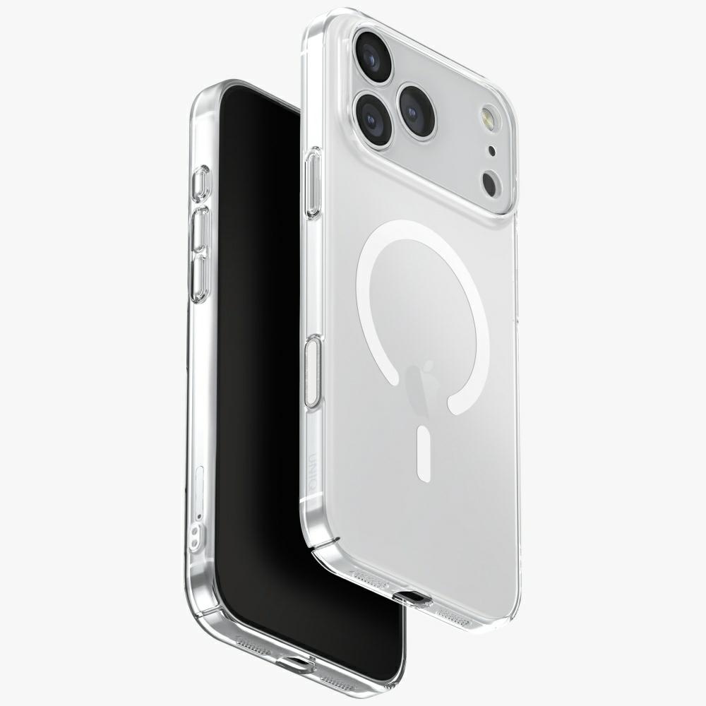 Uniq Airsuit dėklas telefonui iPhone 17 Pro Max Magclick įkrovimas - permatoma