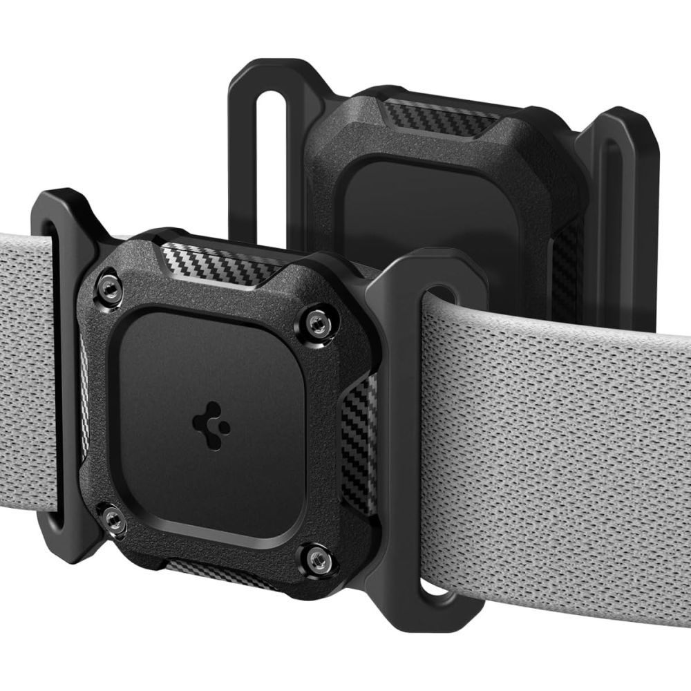 Spigen Tough Armor antkaklis AirTag 1/2 dėklas - juodas