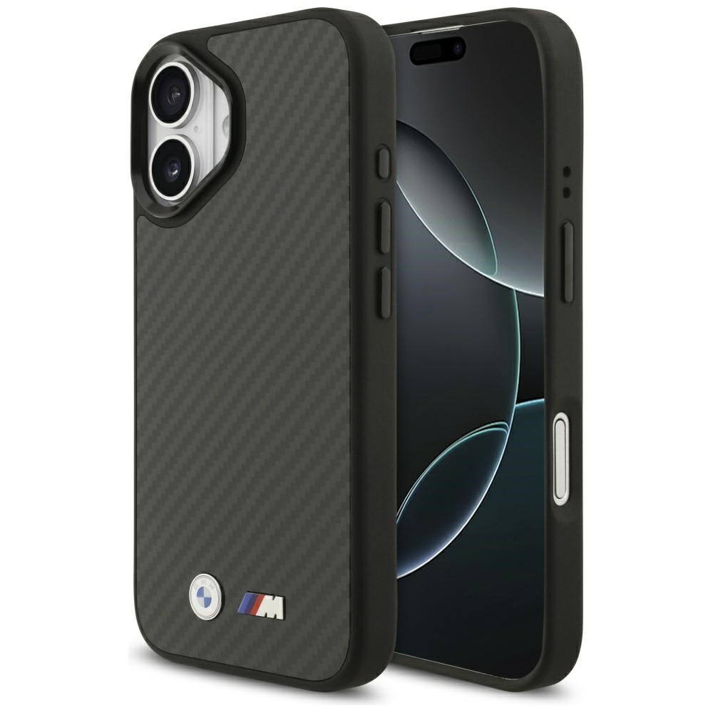 BMW M Kevlar Matt Magnetinis dėklas iPhone 17 - juodas