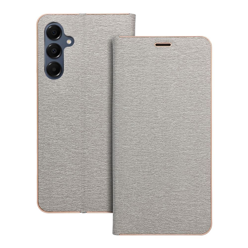 LUNA Book Gold dėklas telefonui SAMSUNG A16 5G sidabrinis