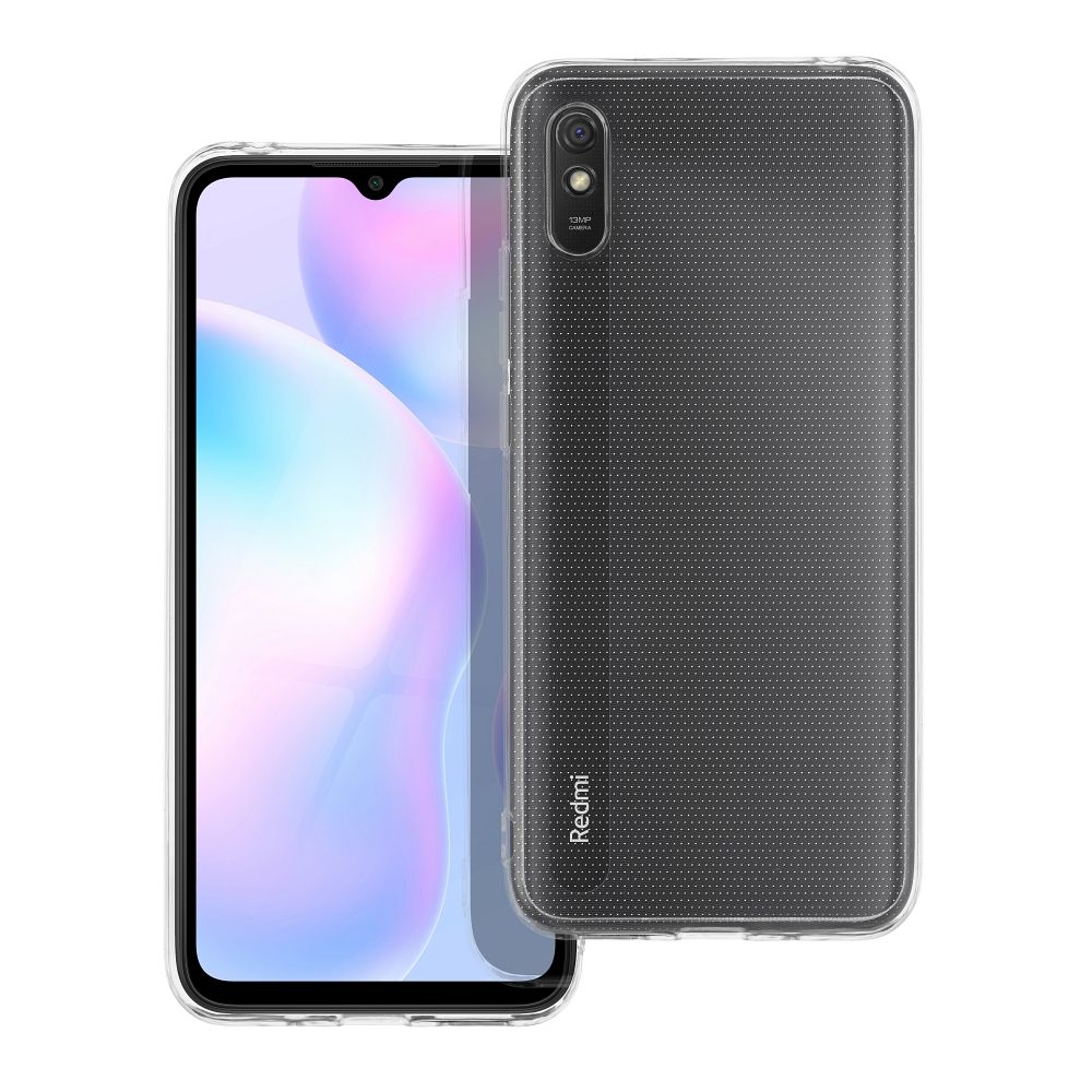 Skaidrus dėklas 2 mm XIAOMI Redmi 9A / 9AT (kamera apsauga) skaidrus