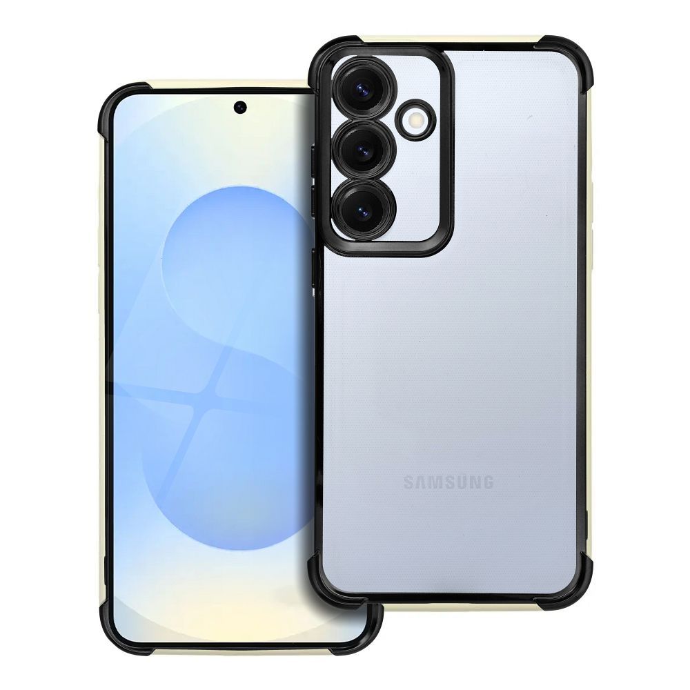 Dėklas telefonui ANTISHOCK ELECTRO skirtas SAMSUNG S25 Plus, juodas