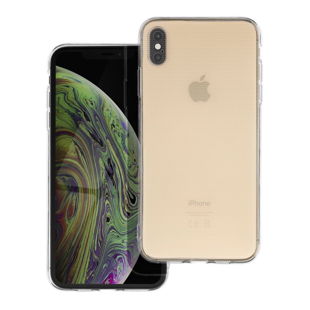 Dėklas telefonui 2 mm skaidrus skirtas IPHONE XS MAX (kameros apsauga)