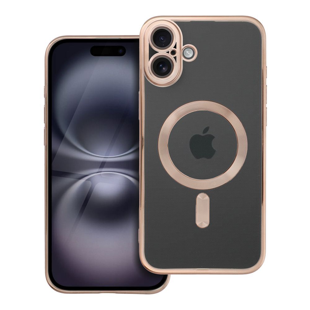 ELECTRO MAG COVER magnetinis dėklas telefonui, suderinamas su MagSafe, skirtas IPHONE 16 Plus, rudas spalvos