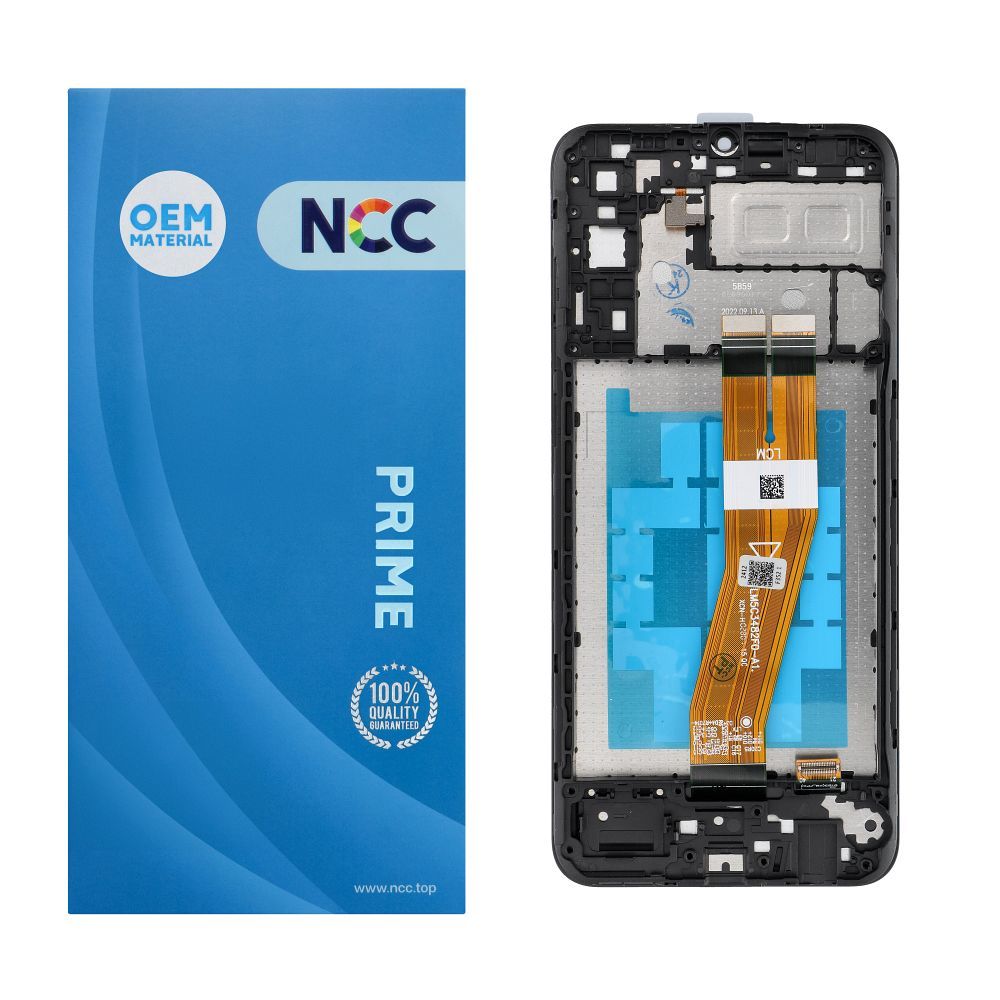 NCC LCD ekranas SAMSUNG A04E A042 F/M OEM su rėmeliu