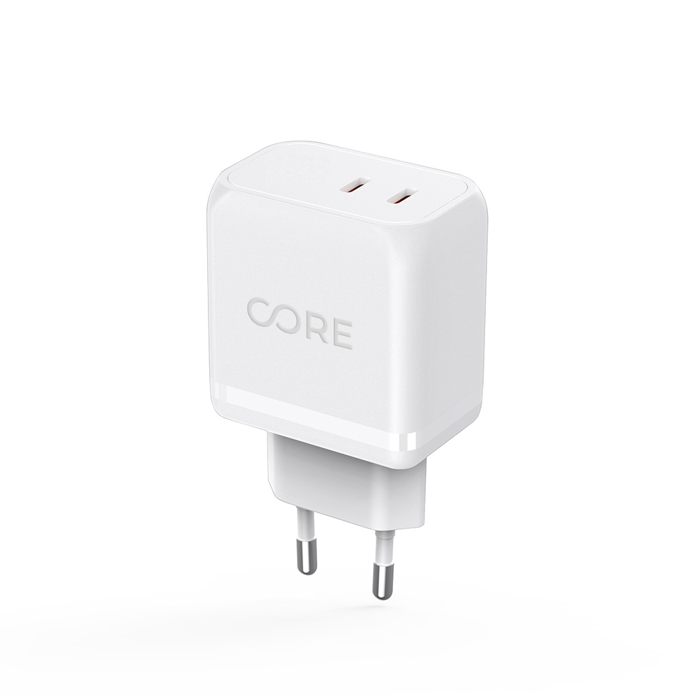 Forever CORE SMART PD sieninis įkroviklis 2xUSB-C 45W