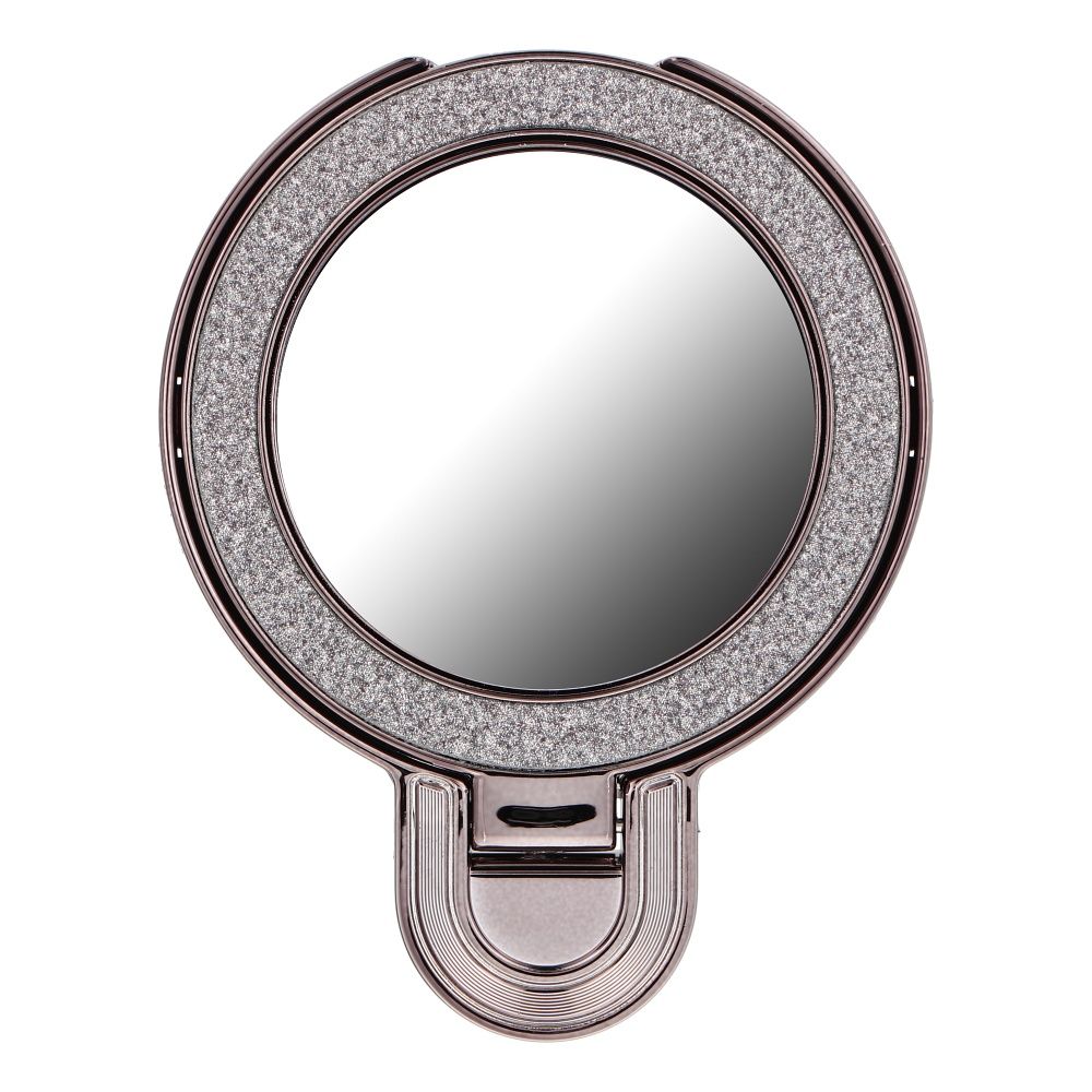 Telefono stovas CIRCLE MIRROR – lipnus – juodas