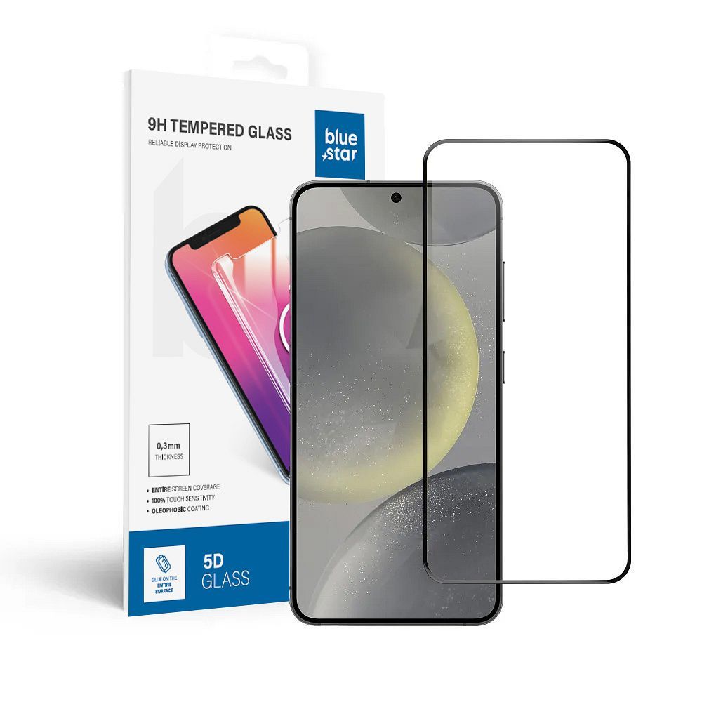 Apsauginis stiklas Blue Star - SAMSUNG Galaxy S24 pilnas veidos - juodas