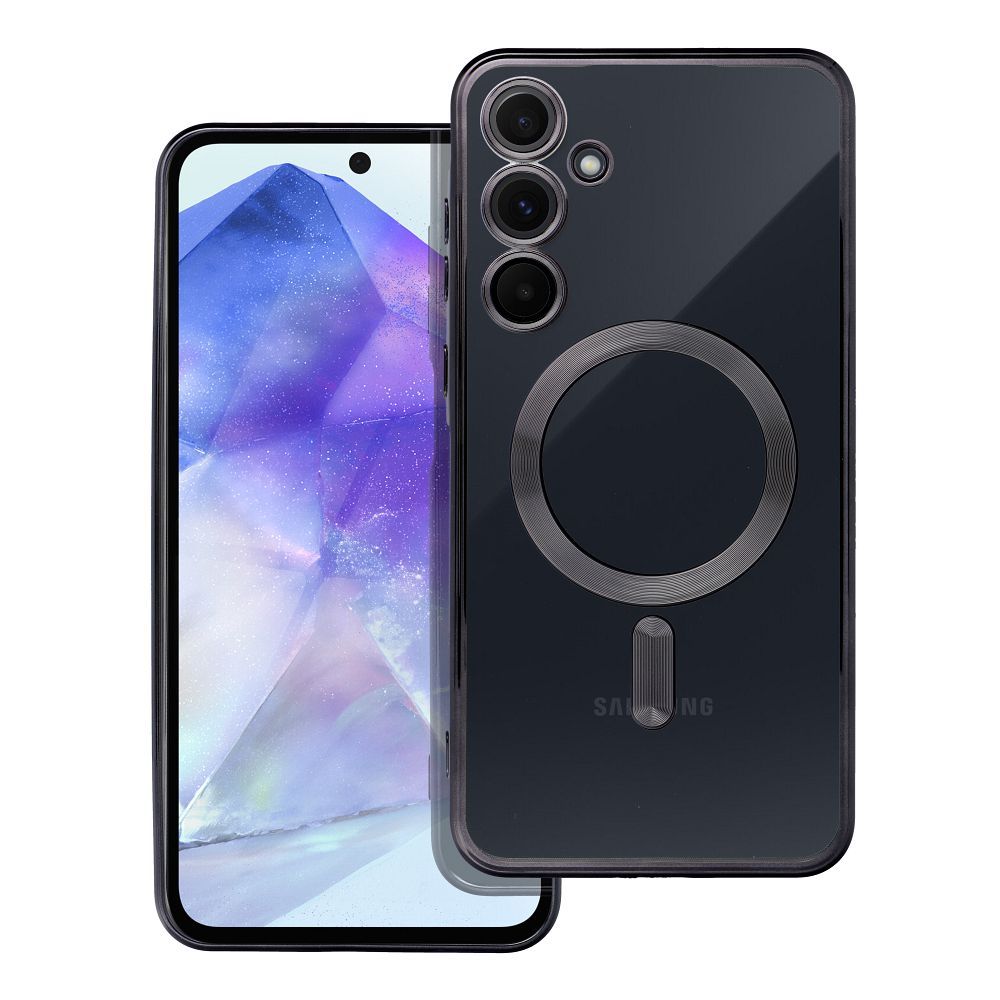 ELECTRO MAG COVER magnetinis dėklas telefonui, suderinamas su MagSafe, skirtas SAMSUNG A55, juodas