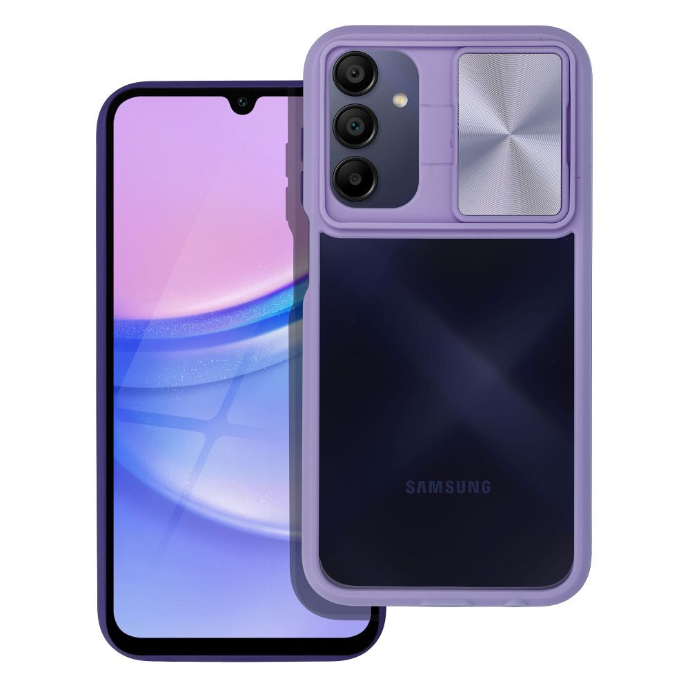 SLIDER dėklas telefonui SAMSUNG A15 violetinis